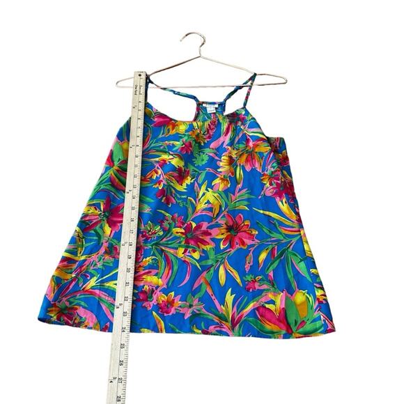 Jcrew  factory sleeveless tropical print blouse size 2 - Picture 3 of 7